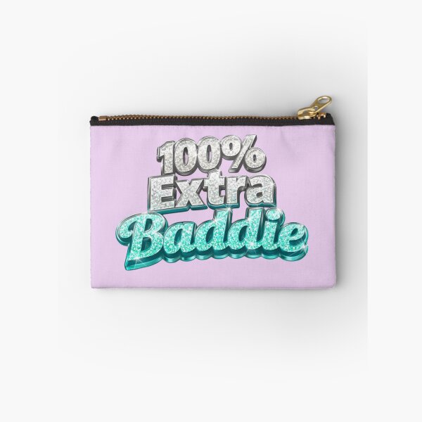 Item preview, 100% Extra Baddie Silver Teal Glitter Aesthetic designed and sold by MKVisions.