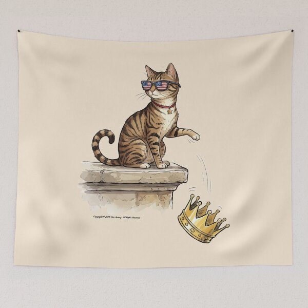 Item preview, No Kings Cat designed and sold by travelwitheric.