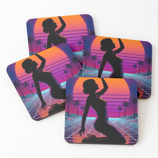 Item preview, Women Pose under the Sunset Synthwave designed and sold by Craigonart.