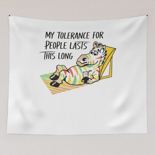 Item preview, My Tolerance For People Lasts This Long designed and sold by krystalRomanart.