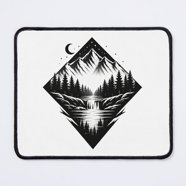 Item preview, Celestial Peaks Forest Waterfall Scene designed and sold by doodledat.