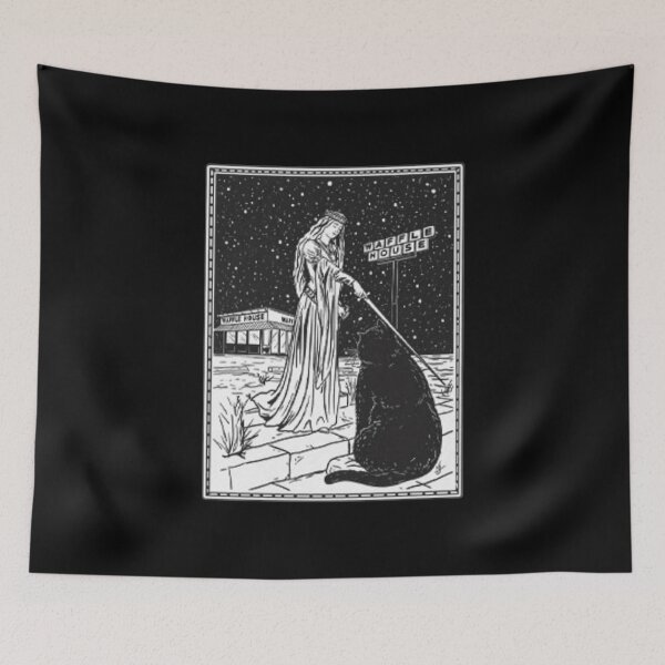 Item preview, Medieval Cat Waffle House Tarot Style  designed and sold by DexertimaArt.
