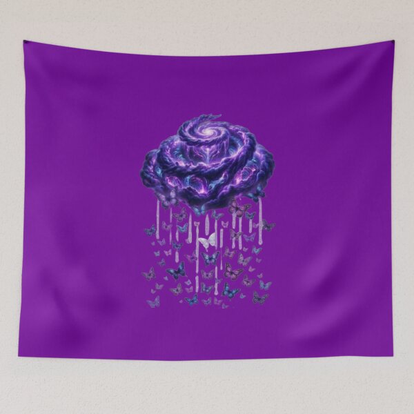 Item preview, Cosmic Purple Cloud with Butterfly Rain designed and sold by NiDev26.