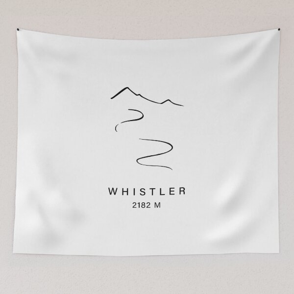 Item preview, Whistler Ski Resort – Minimal Ski Line (Front Chest Small) designed and sold by leewarddesign.