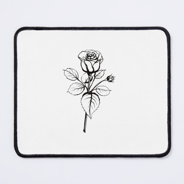 Item preview, Minimalist Rose line art, botanical flower illustration designed and sold by Fauraarts.