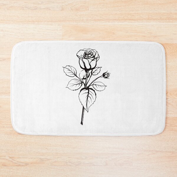 Item preview, Minimalist Rose line art, botanical flower illustration designed and sold by Fauraarts.