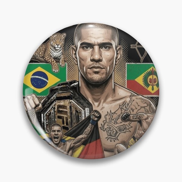 Item preview, Alex "Poatān" Pereira Vintage Bootleg T-Shirt - UFC Light Heavyweight Champion Graphic Tee - Amazonian Pride & Tribal Strength MMA Streetwear designed and sold by FarDesign.