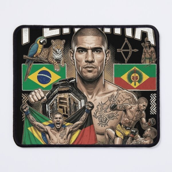 Item preview, Alex "Poatān" Pereira Vintage Bootleg T-Shirt - UFC Light Heavyweight Champion Graphic Tee - Amazonian Pride & Tribal Strength MMA Streetwear designed and sold by FarDesign.
