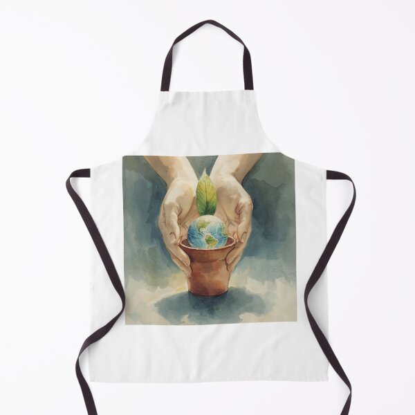 Item preview, Watercolor Sustainability Art _ Earth in Our Care designed and sold by mahamed hamed.