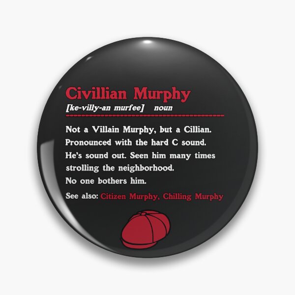 Item preview, Civillian Murphy Not A Villain Murphy Funny Humor designed and sold by CuratedlyV.