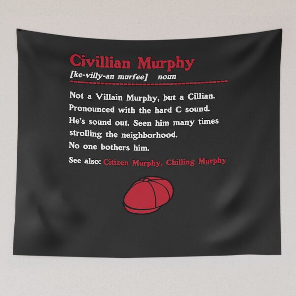 Item preview, Civillian Murphy Not A Villain Murphy Funny Humor designed and sold by CuratedlyV.