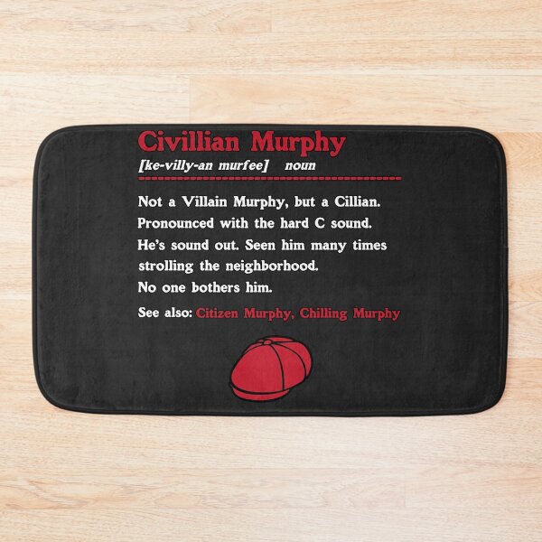 Item preview, Civillian Murphy Not A Villain Murphy Funny Humor designed and sold by CuratedlyV.