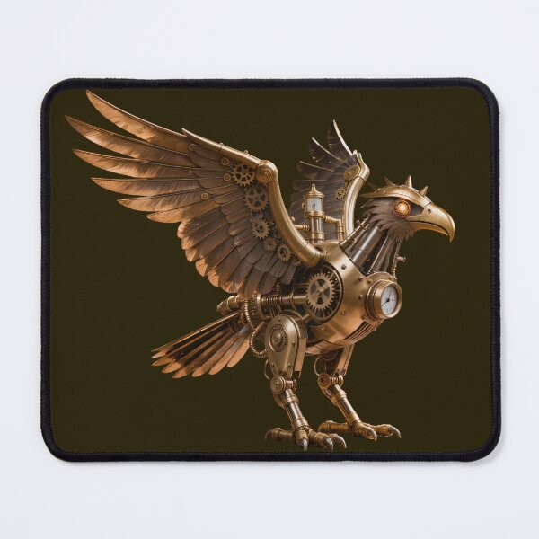 Item preview, Iron Wings of the Aether – Steampunk Falcon designed and sold by SynthRaccoon.