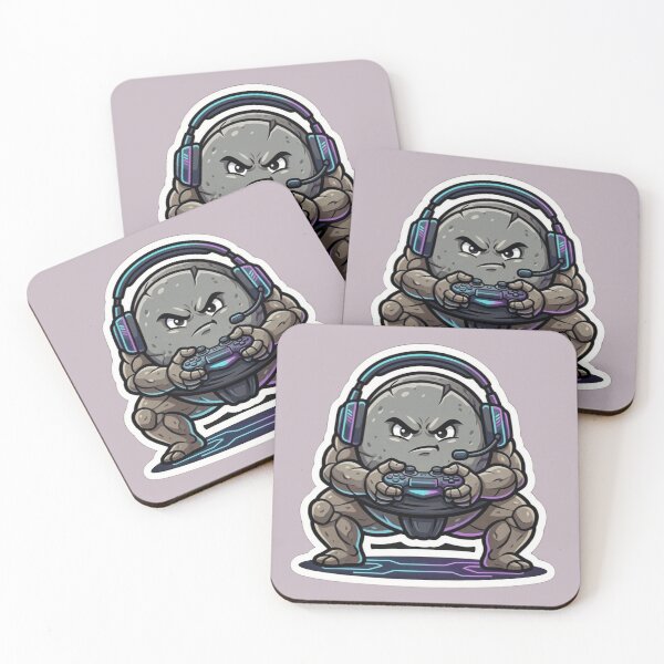 Item preview, Funny Gamer Rock Sticker - Hardcore Stone Pro Player Art designed and sold by zakman02.
