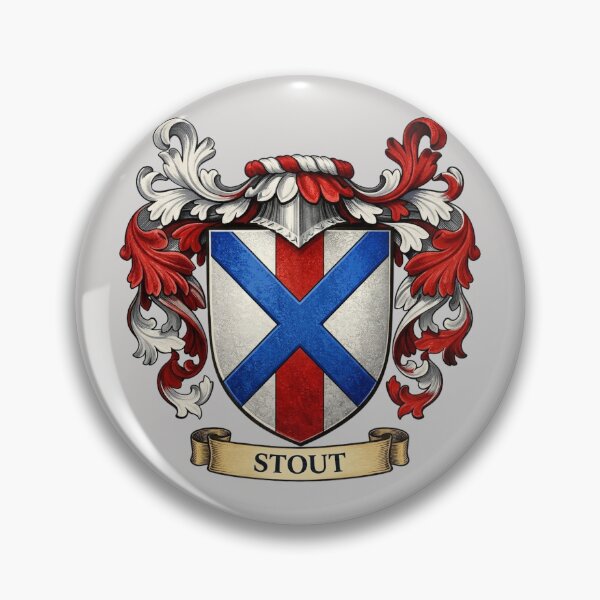 Item preview, The Stout Family Coat of Arms designed and sold by BagTown Clans.