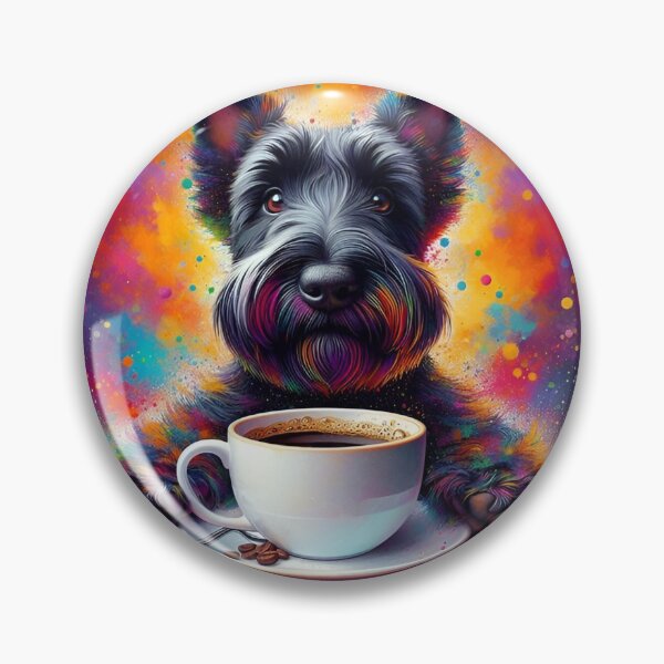 Item preview, Scottish Terrier Drinking Coffee: “Scottish Terrier Steeps” designed and sold by The Coffee Critters.