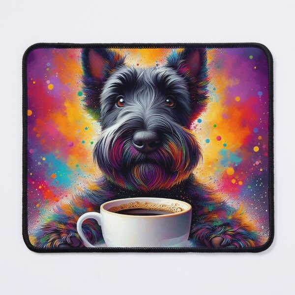 Artikelvorschau, Schottischer Terrier trinkt Kaffee: „Schottischer Terrier trinkt Kaffee“ entworfen und verkauft von The Coffee Critters.