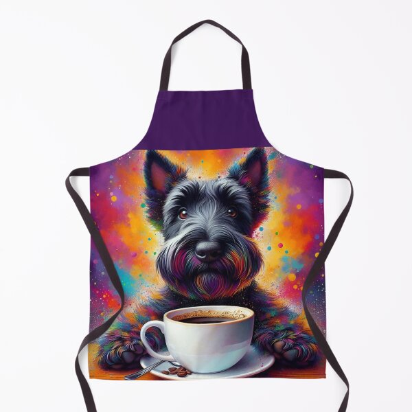 Item preview, Scottish Terrier Drinking Coffee: “Scottish Terrier Steeps” designed and sold by The Coffee Critters.