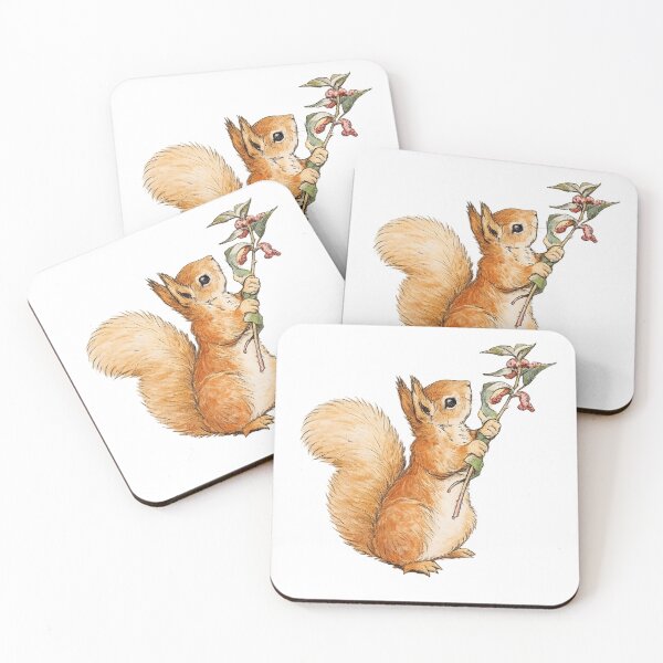 Item preview, Vintage Storybook Squirrel Illustration for Cottagecore Animal Lovers designed and sold by RickE.