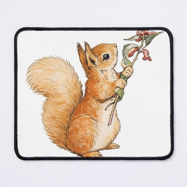 Item preview, Vintage Storybook Squirrel Illustration for Cottagecore Animal Lovers designed and sold by RickE.