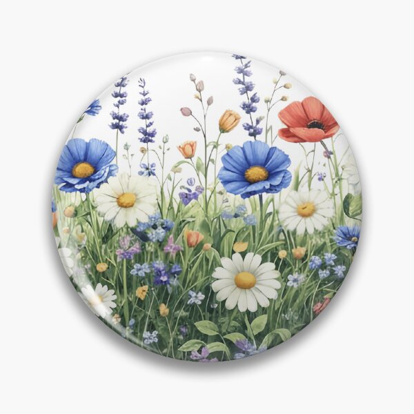 Item preview, Wildflower meadow botanical garden flowers designed and sold by HandicraftArt.