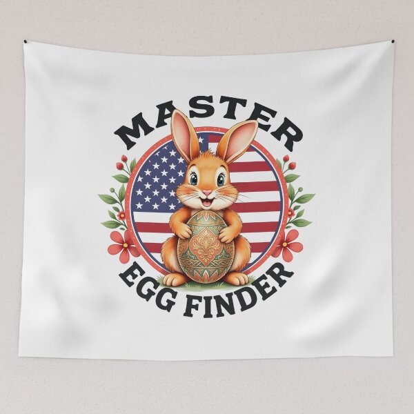 Item preview, Master Egg Finder USA Shirt – Patriotic Easter Bunny Design designed and sold by relso.