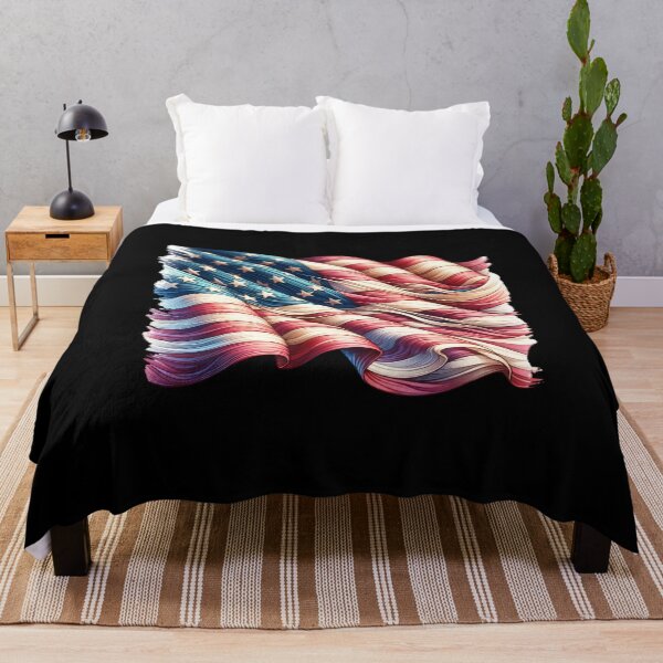 Item preview, USA Flag Illustration – Patriotic Stars and Stripes Design designed and sold by artedigital99.