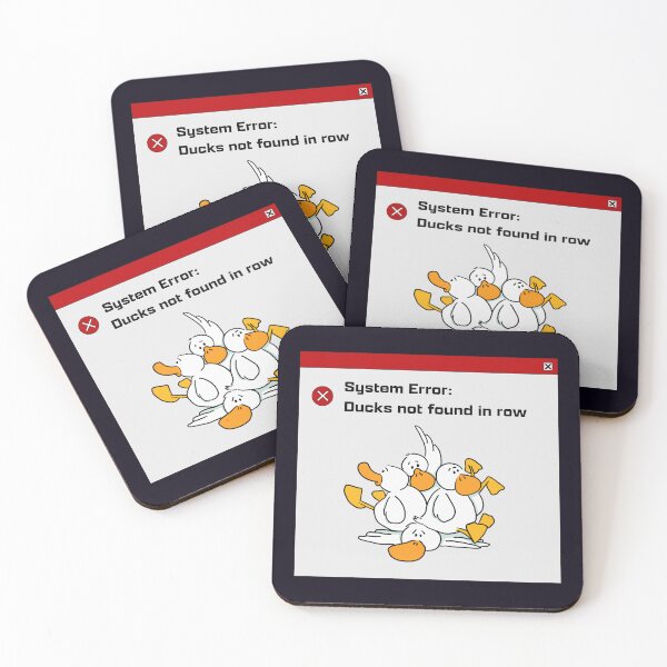Item preview, My Ducks Are Not in a Row - System error designed and sold by wobblyfrogs.