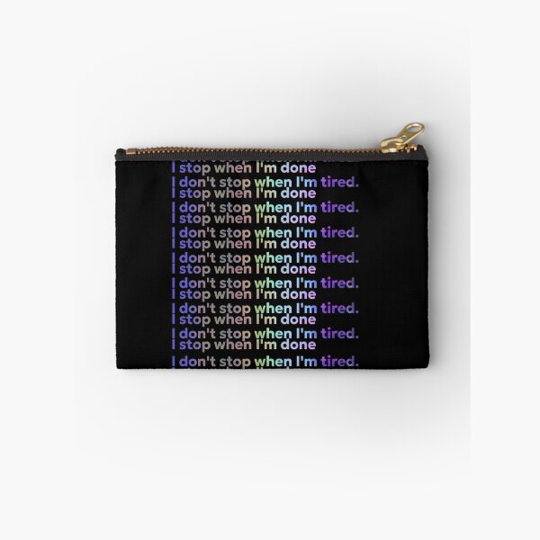 Item preview, I Don't Stop When I'm Tired I Stop When I'm Done Retro Gradient Typography Art designed and sold by NextStepCo.
