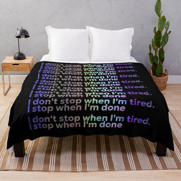 Item preview, I Don't Stop When I'm Tired I Stop When I'm Done Retro Gradient Typography Art designed and sold by NextStepCo.