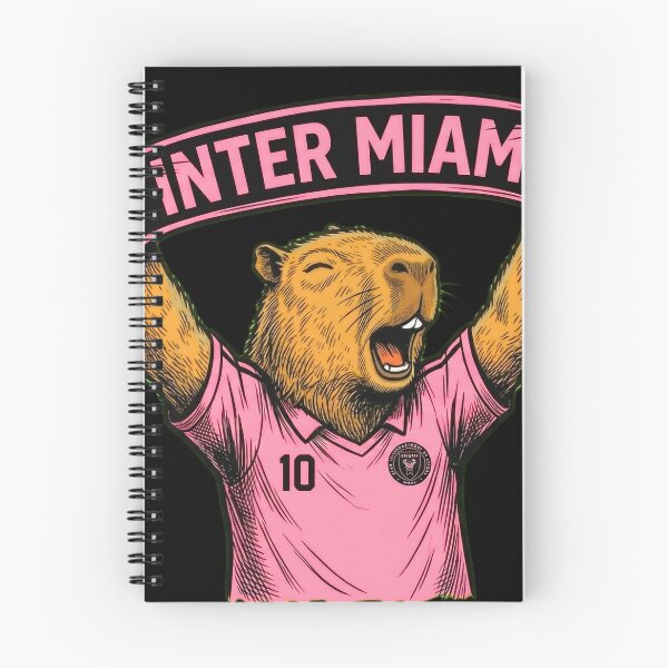 Item preview, Capybara Inter Miami Fan Celebrating – Funny Soccer Illustration with Scarf designed and sold by Golden Chaos.