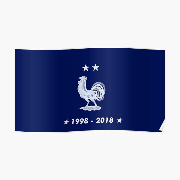 F/éd/ération Fran/çaise de Football Magnet FFF Champions du Monde 1998-2018