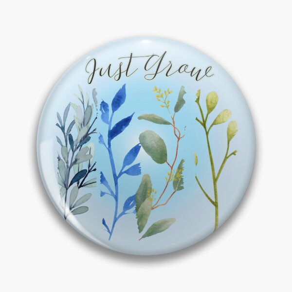 Item preview, Just Grow: Luminous Blue Botanical Stems Watercolor Art designed and sold by PriyaMagic.