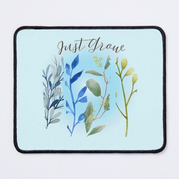 Item preview, Just Grow: Luminous Blue Botanical Stems Watercolor Art designed and sold by PriyaMagic.
