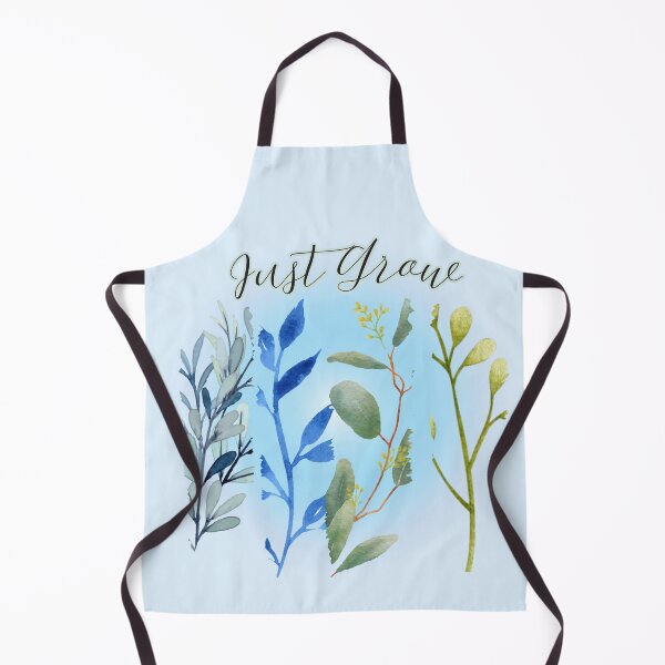Item preview, Just Grow: Luminous Blue Botanical Stems Watercolor Art designed and sold by PriyaMagic.