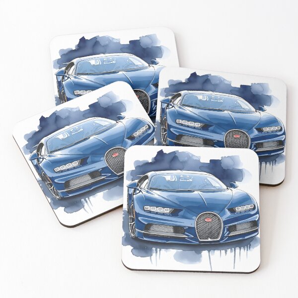 Item preview, Bugatti Chiron Watercolor Hypercar Poster Luxury Supercar Wall Art designed and sold by Motorline44.