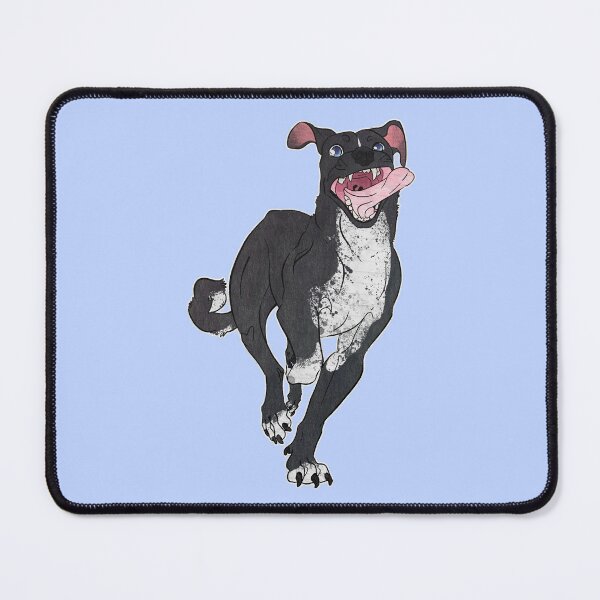Item preview, Runnin’ Hard Black And White Eurohound designed and sold by Sparklepupfaeri.