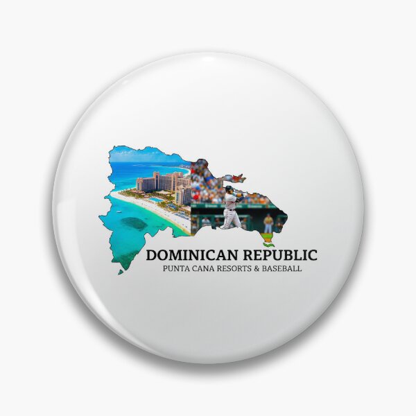 Item preview, Dominican Republic Map Art - Punta Cana Resorts & Baseball Heritage Design designed and sold by AbulailArt.
