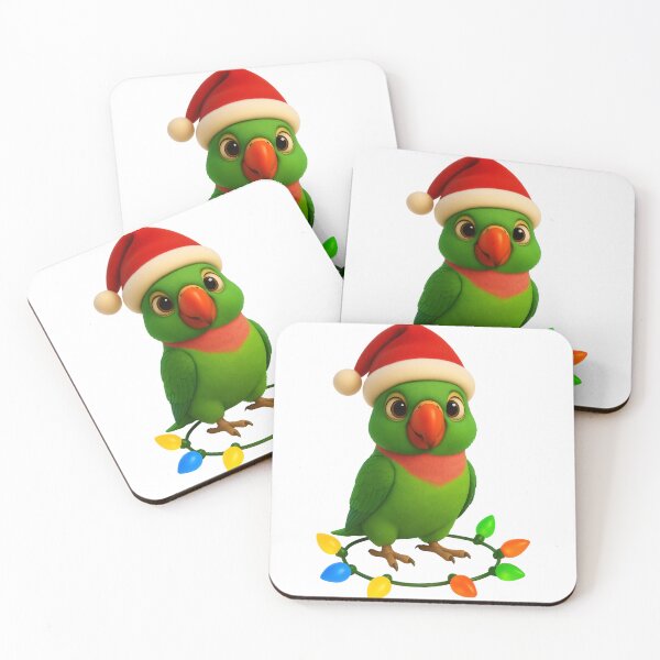 Item preview, Christmas Alexandrine Parakeet designed and sold by Sillytoe.