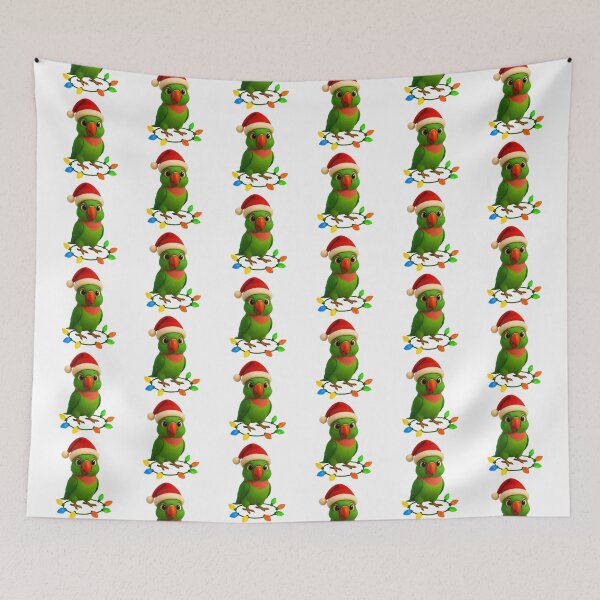 Item preview, Christmas Alexandrine Parakeet designed and sold by Sillytoe.