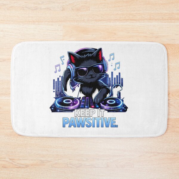 Item preview, DJ cat design designed and sold by ShenGha-design.