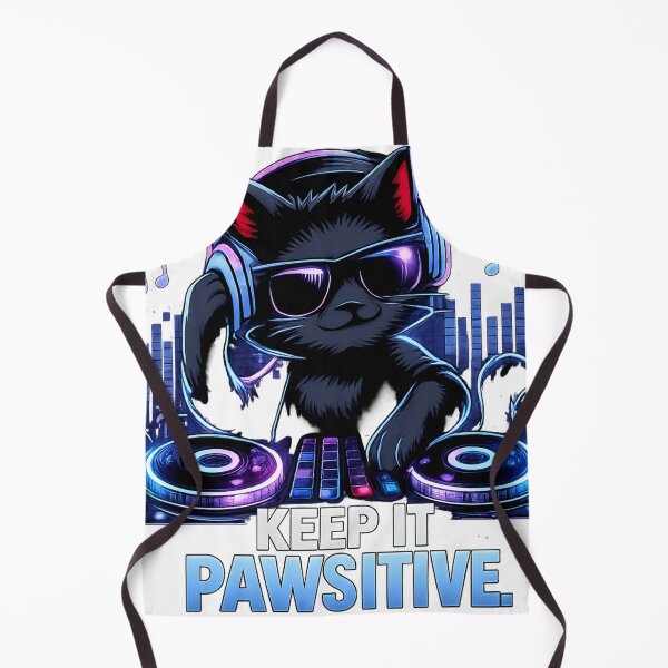 Item preview, DJ cat design designed and sold by ShenGha-design.