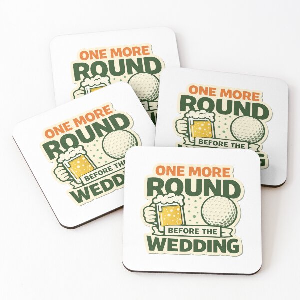 Item preview, One More Round Before the Wedding – Funny Golf Bachelor Party Design designed and sold by EastEndTownie.