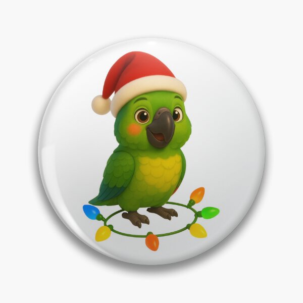 Item preview, Christmas Amazon Parrot designed and sold by Sillytoe.