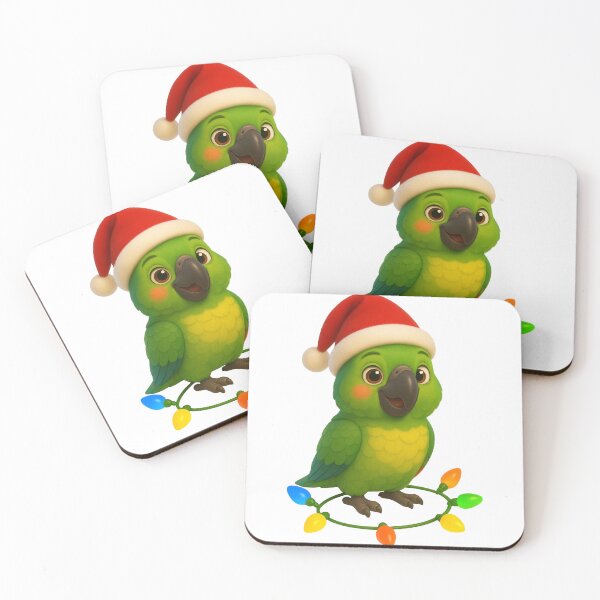 Item preview, Christmas Amazon Parrot designed and sold by Sillytoe.