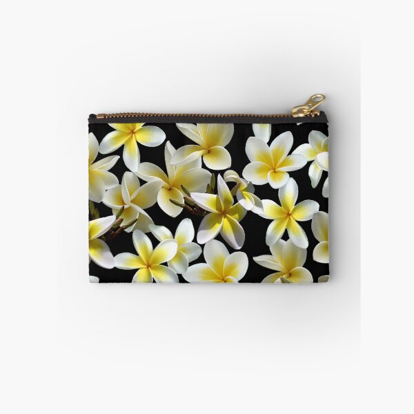 Item preview, Plumeria Pattern Yellow on Black designed and sold by MoodyMuseArt.