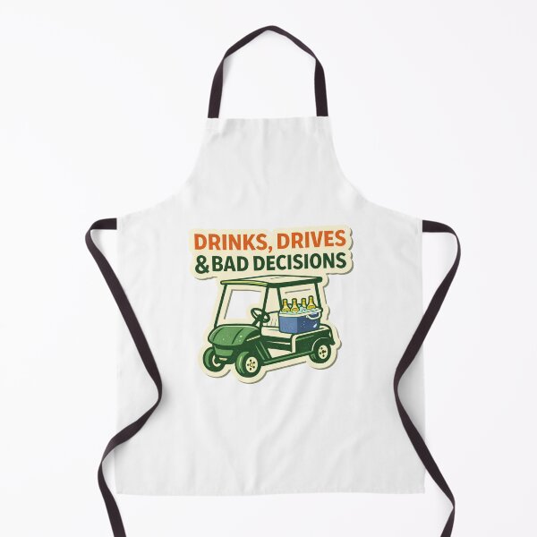 Item preview, Drinks, Drives & Bad Decisions – Funny Golf Bachelor Party Design designed and sold by EastEndTownie.