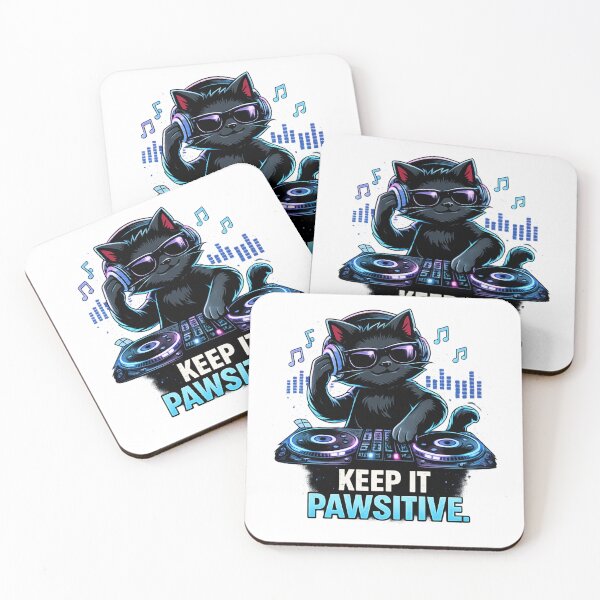 Item preview, DJ cat design NO. 1 designed and sold by ShenGha-design.