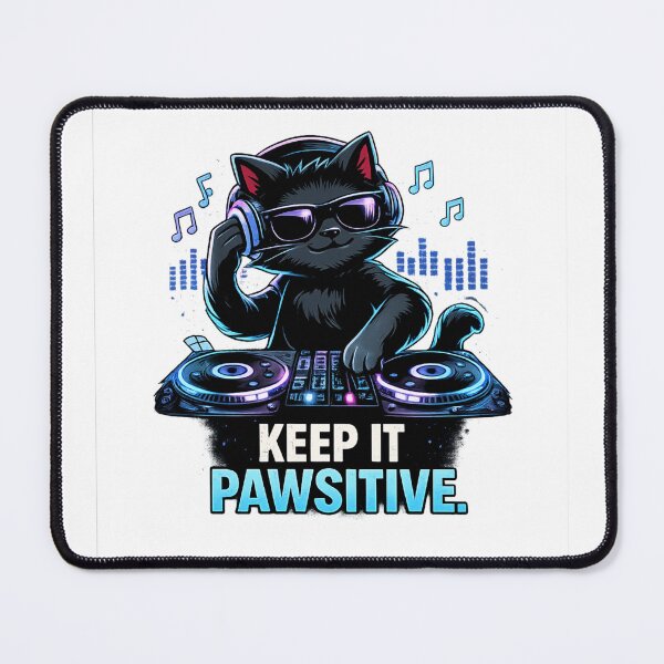 Item preview, DJ cat design NO. 1 designed and sold by ShenGha-design.