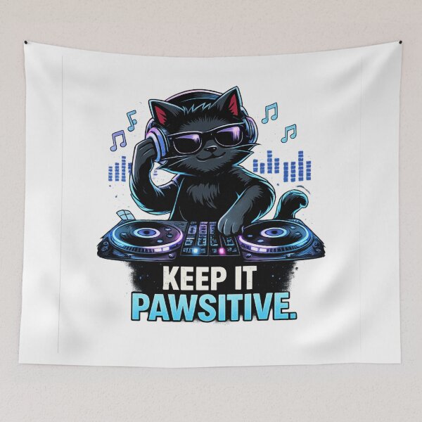 Item preview, DJ cat design NO. 1 designed and sold by ShenGha-design.